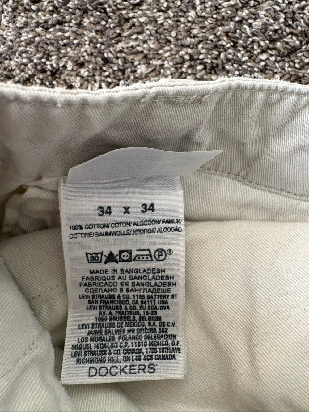 Dockers Men's Light Beige Chino Pants - Picture 8 of 9